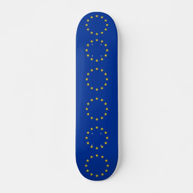 Skateboard with flag of European Union (Front)