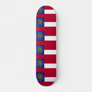 Skateboard with flag of Georgia