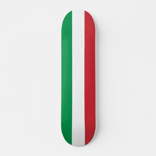 Skateboard with flag of Italy (Front)