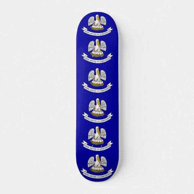 Skateboard with flag of Louisiana (Front)