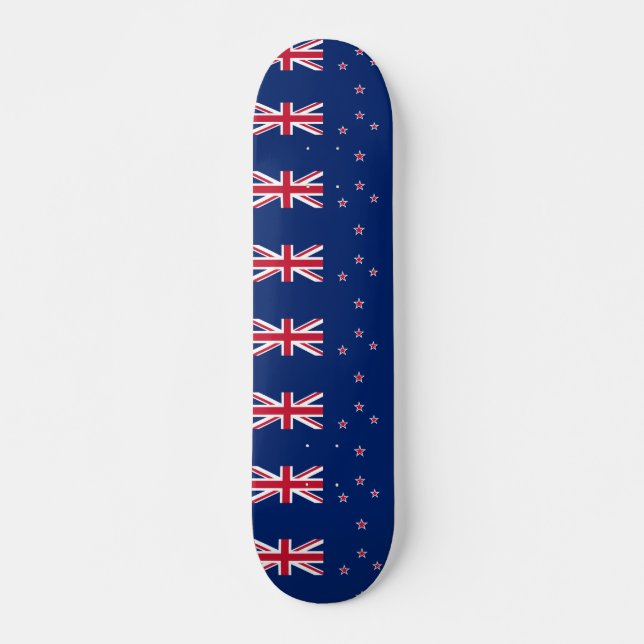 Skateboard with flag of New Zealand (Front)