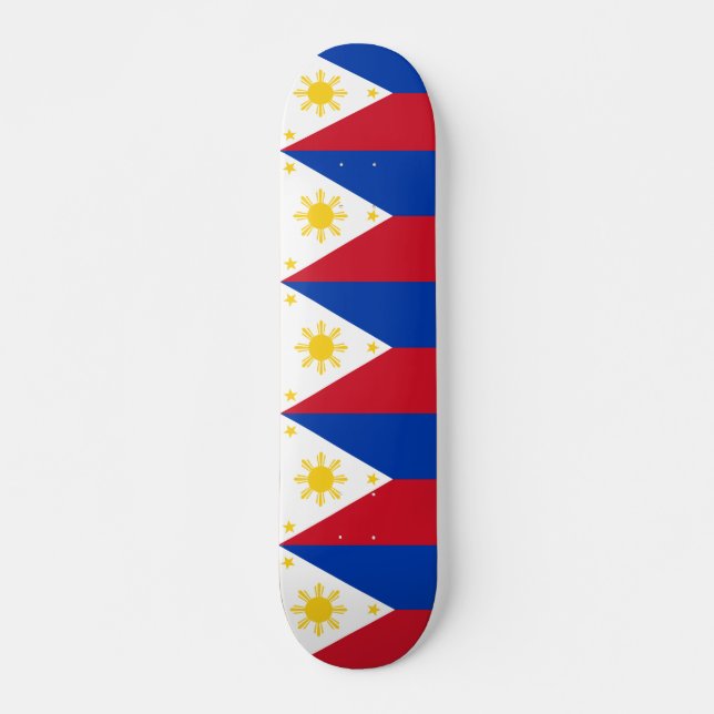 Skateboard with flag of Philippines (Front)