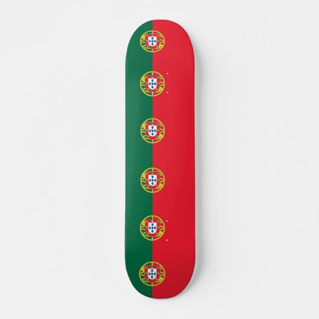 Skateboard with flag of Portugal (Front)