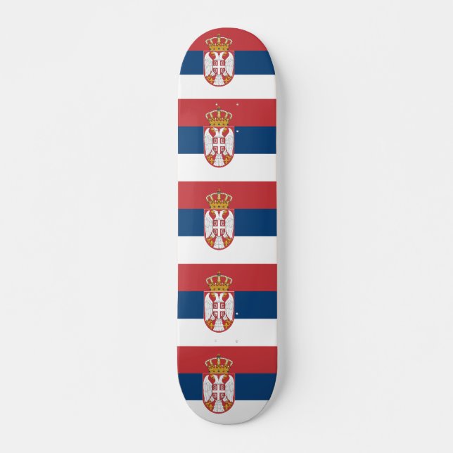 Skateboard with flag of Serbia (Front)