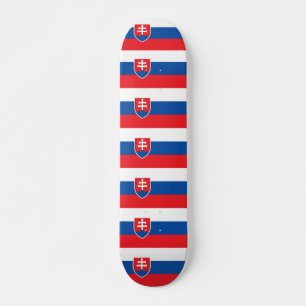 Skateboard with flag of Slovakia