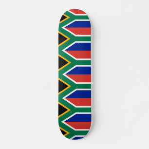 Skateboard with flag of South Africa