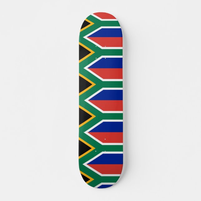 Skateboard with flag of South Africa (Front)
