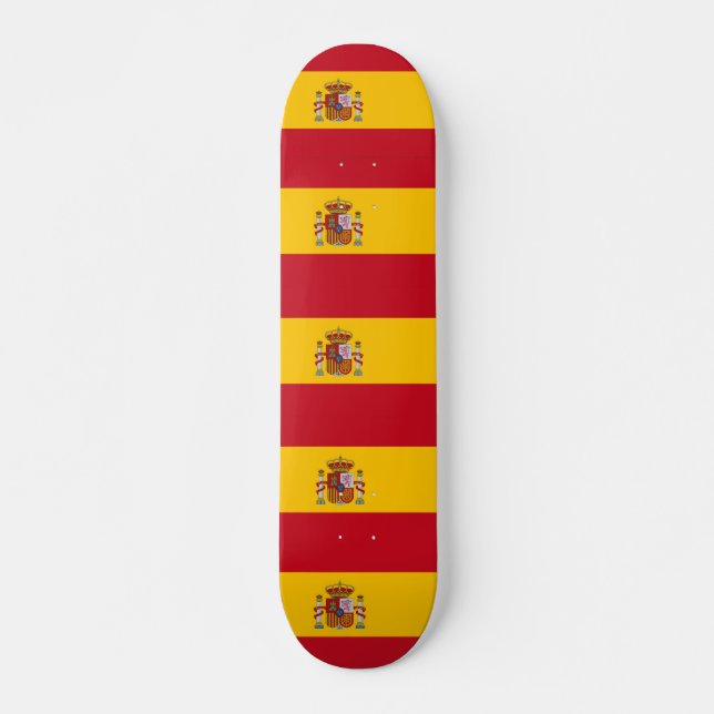 Skateboard with flag of Spain (Front)
