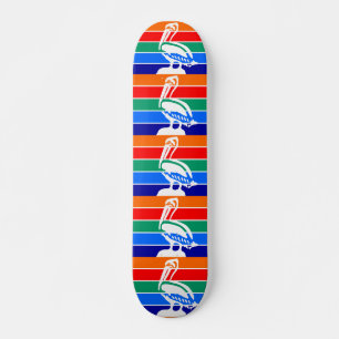 Skateboard with flag of St. Petersburg, Florida