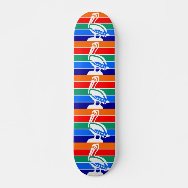 Skateboard with flag of St. Petersburg, Florida (Front)
