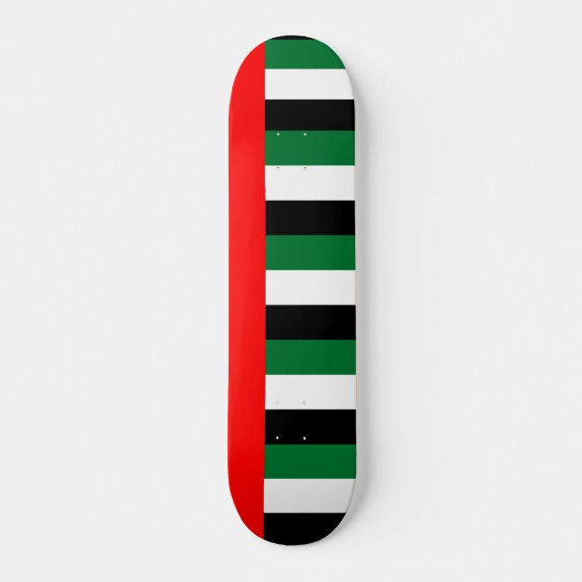 Skateboard with flag of United Arab Emirates (Front)