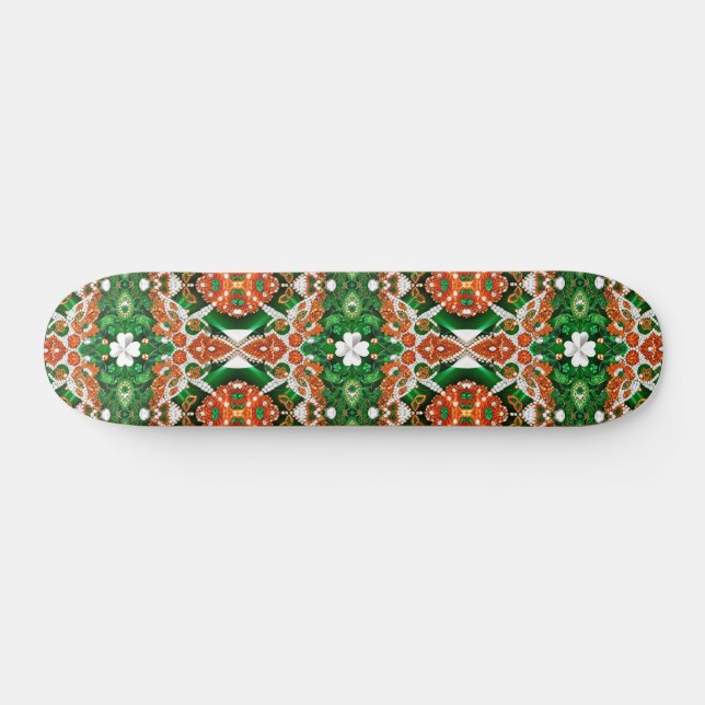 Skateboard with Ireland Colours Design (Horz)