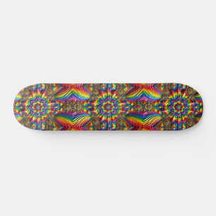 Skateboard with LGBTQ Colours Design
