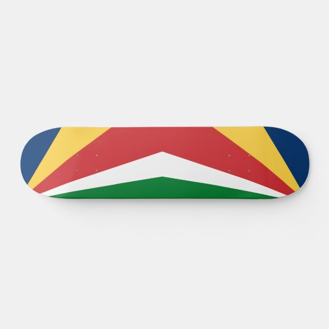 Skateboard with Seychelles Colours Design (Horz)