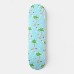 Skateboard with summer pattern