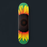 Skateboard with Sunflower - Summer<br><div class="desc">Art Sunflower - Choose / add your favorite background colors !</div>