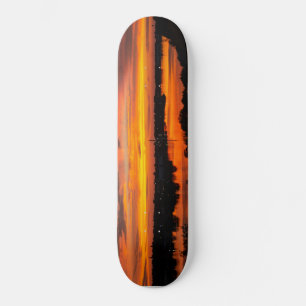 Skateboard with Sunset