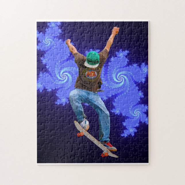 Skateboarder Action Sports Art Jigsaw Puzzle (Vertical)
