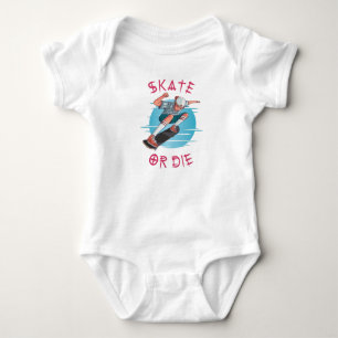 Skateboarder Boy Baby Bodysuit