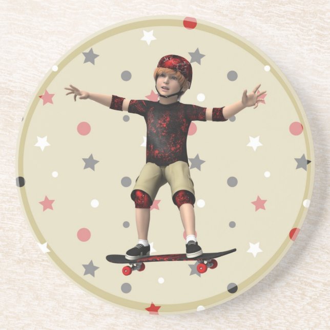 Skateboarder Coaster (Front)