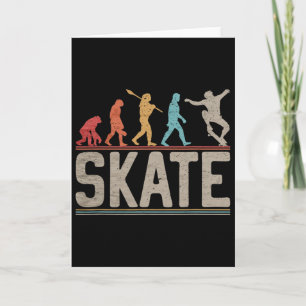 Skateboarder Evolution Skater Skateboard And Skate Card