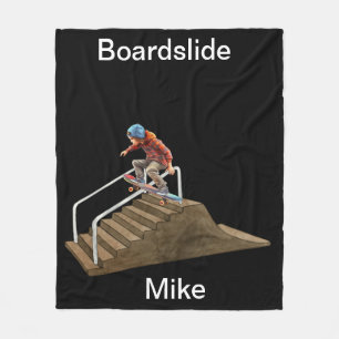 skateboarder fleece blanket