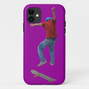 Skateboarder Get Some Air Action Street Kulcha Art iPhone 11 Case