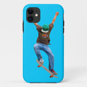 Skateboarder Get Some Air Action Street Kulcha Art iPhone 11 Case