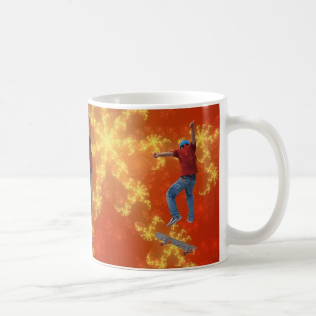 Skateboarder Get Some Air Action Street Kulcha Art Coffee Mug (Right)
