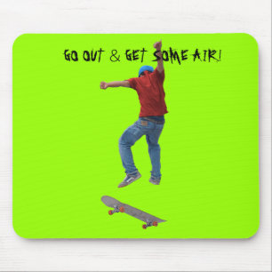 Skateboarder Get Some Air Action Street Kulcha Art Mouse Mat