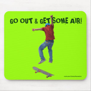 Skateboarder Get Some Air Action Street Kulcha Art Mouse Mat