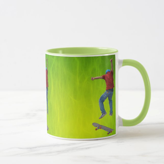 Skateboarder Get Some Air Action Street Kulcha Art Mug (Right)