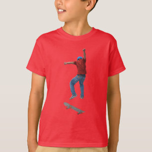 Skateboarder Get Some Air Action Street Kulcha Art T-Shirt