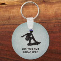 Skateboarder Guy doing Tricks, add text both sides