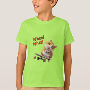 Skateboarder Hampster Wheel Whiz T-Shirt