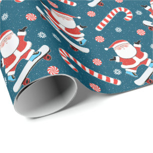 Skateboarder Holiday Gift  Wrapping Paper