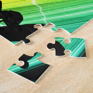 Skateboarder in Criss Cross Lightning Jigsaw Puzzle