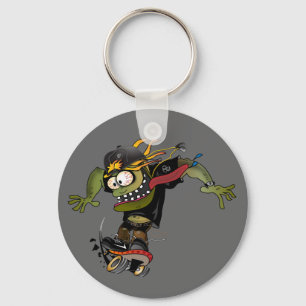 Skateboarder Keychain