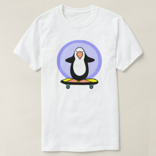 Skateboarder Penguin Skateboarding Fun Skateboard T-Shirt