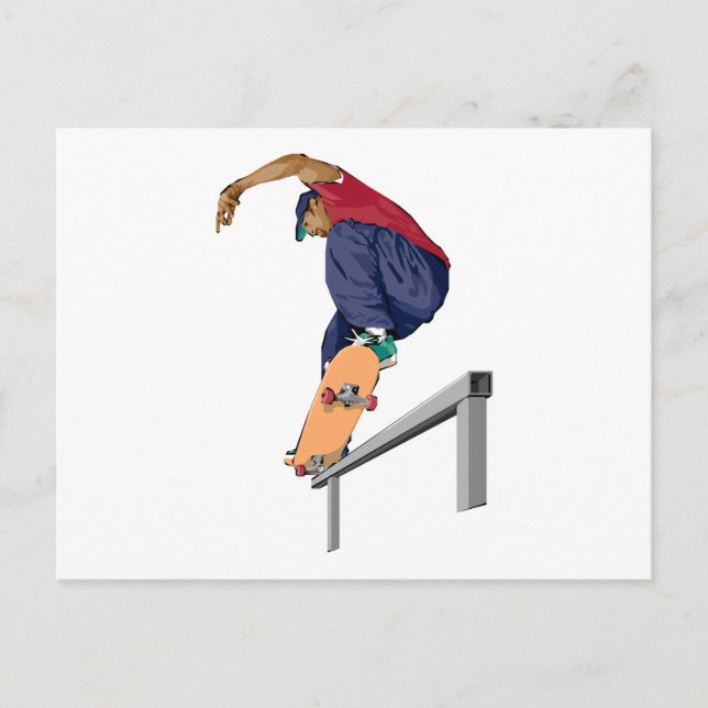 Skateboarder Postcard (Front)