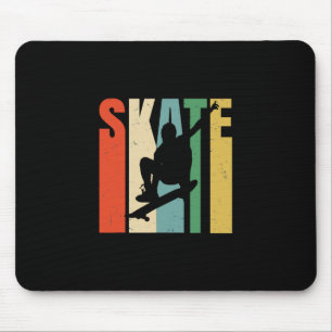 Skateboarder Retro Vintage Skateboarding Cool Desi Mouse Mat