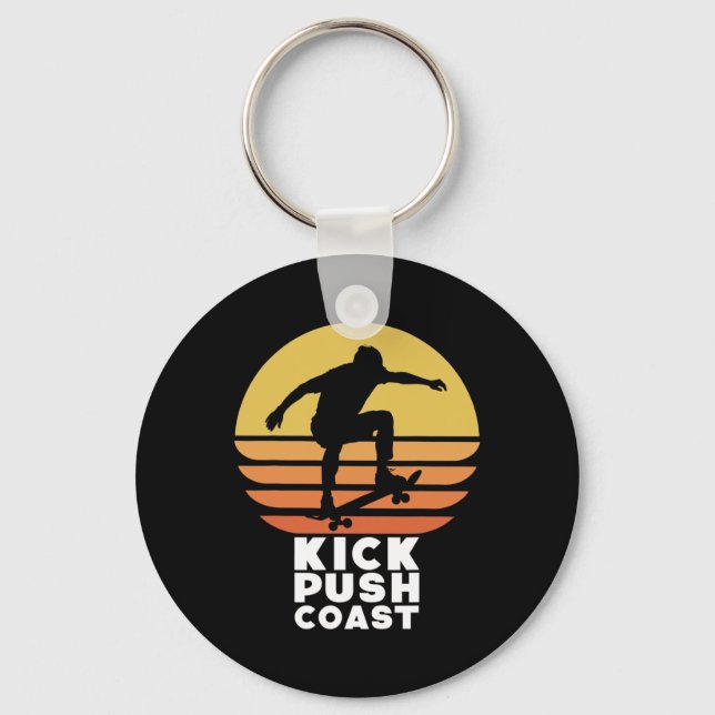 Skateboarder Skateboarding 1  Key Ring (Front)