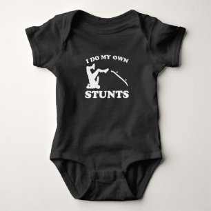 Skateboarder Stunts Fun Skateboard Gift Baby Bodysuit