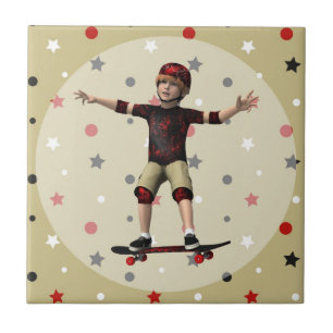 Skateboarder Tile