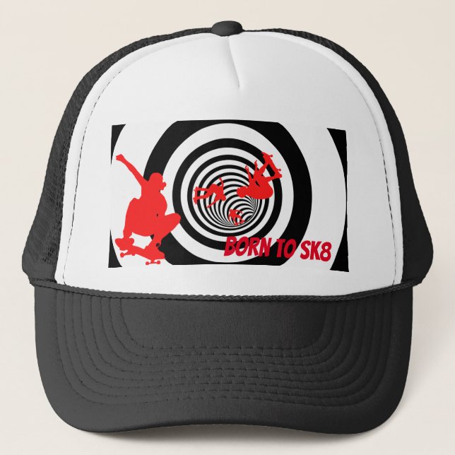 Skateboarder Trucker Hat (Front)