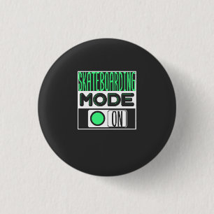 Skateboarding 3 Cm Round Badge