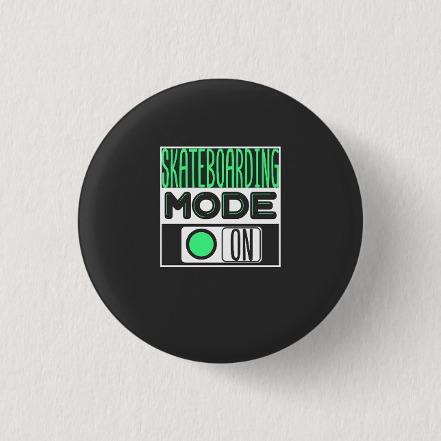 Skateboarding 3 Cm Round Badge (Front)