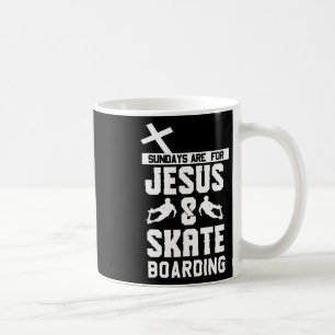 Skateboarding And Jesus Apparel - Cute Skateboarde Coffee Mug