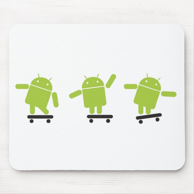 Skateboarding Android Mouse Mat (Front)