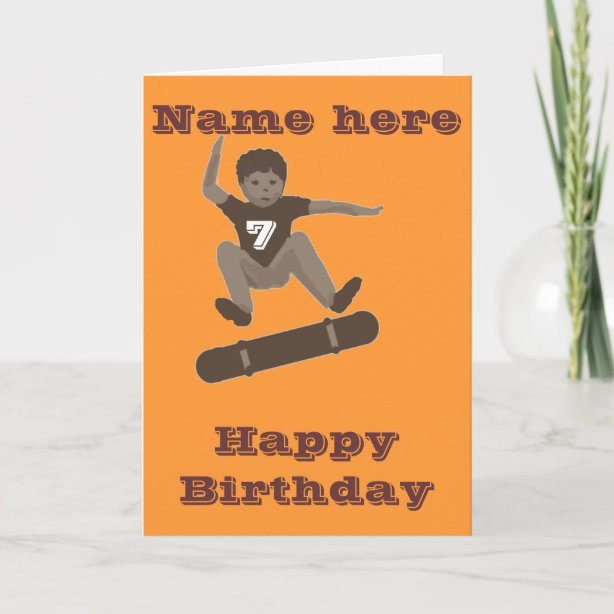 Skateboarding Birthday Cards | Zazzle UK